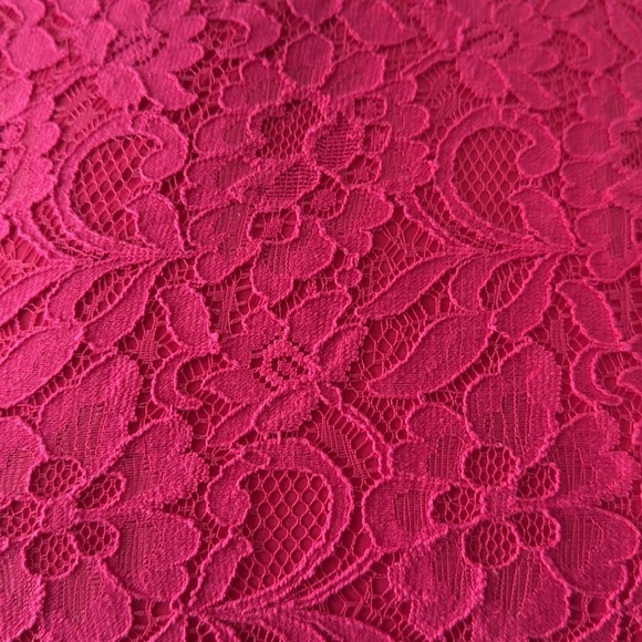 J.Crew hot pink lace sheath dress size 4 Barbiecore feminine cocktail party - Picture 3 of 11